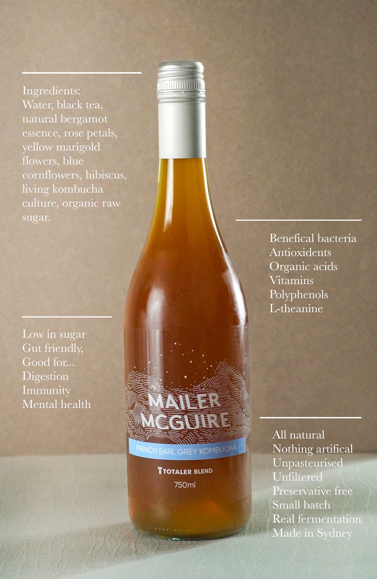 French Earl Grey Kombucha | 750ml